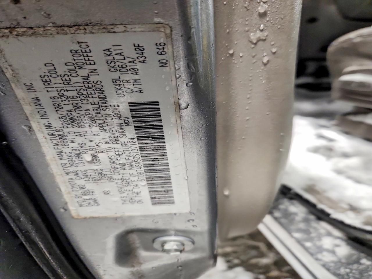 2002 Toyota Sequoia Limited