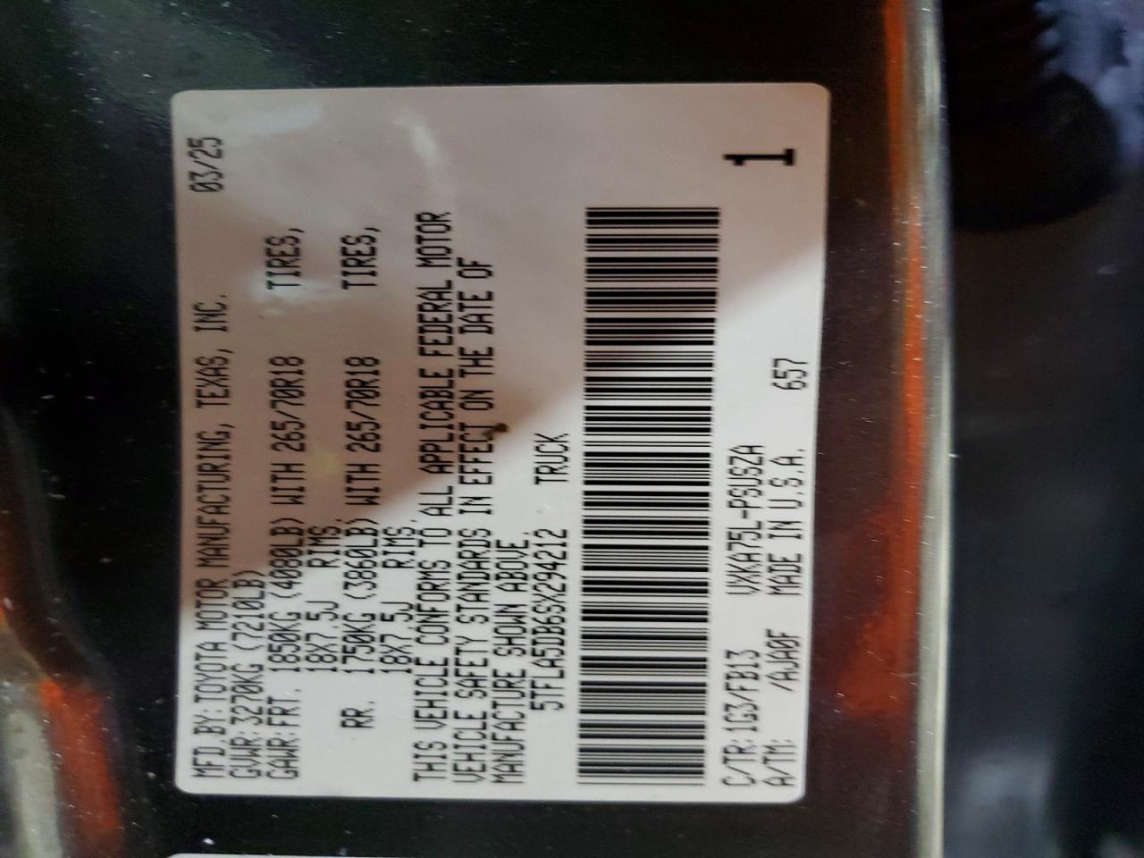 2025 Toyota Tundra SR5