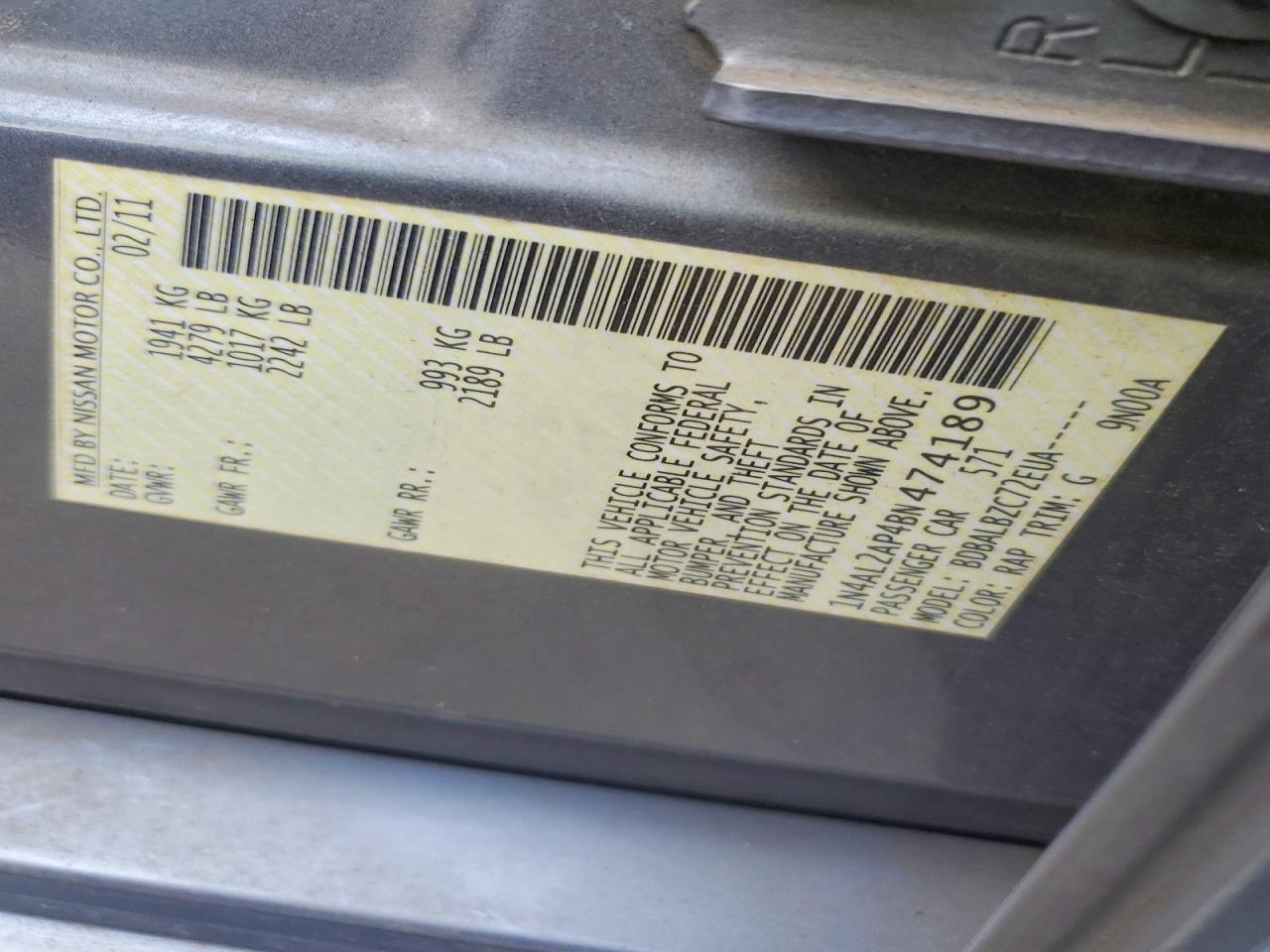 2011 Nissan Altima Base