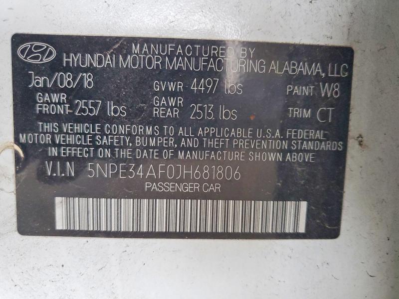 2018 Hyundai Sonata Sport