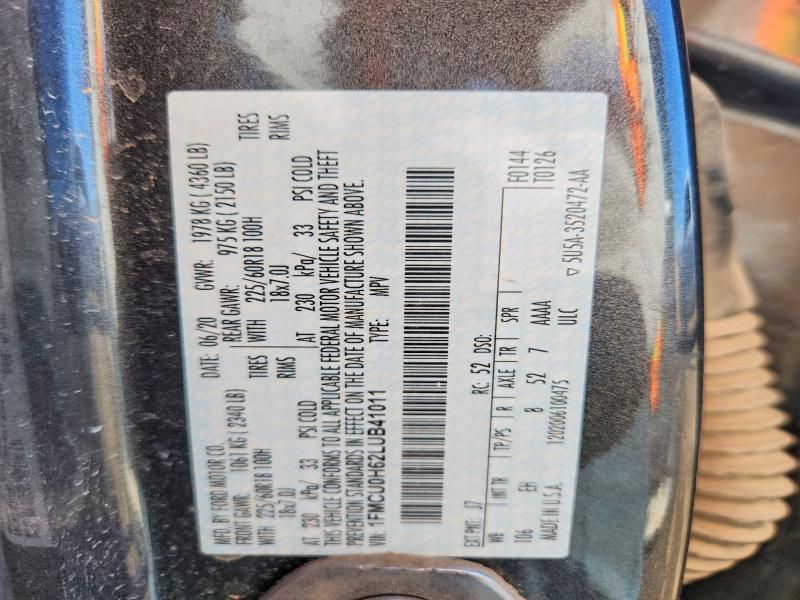 2020 Ford Escape sel