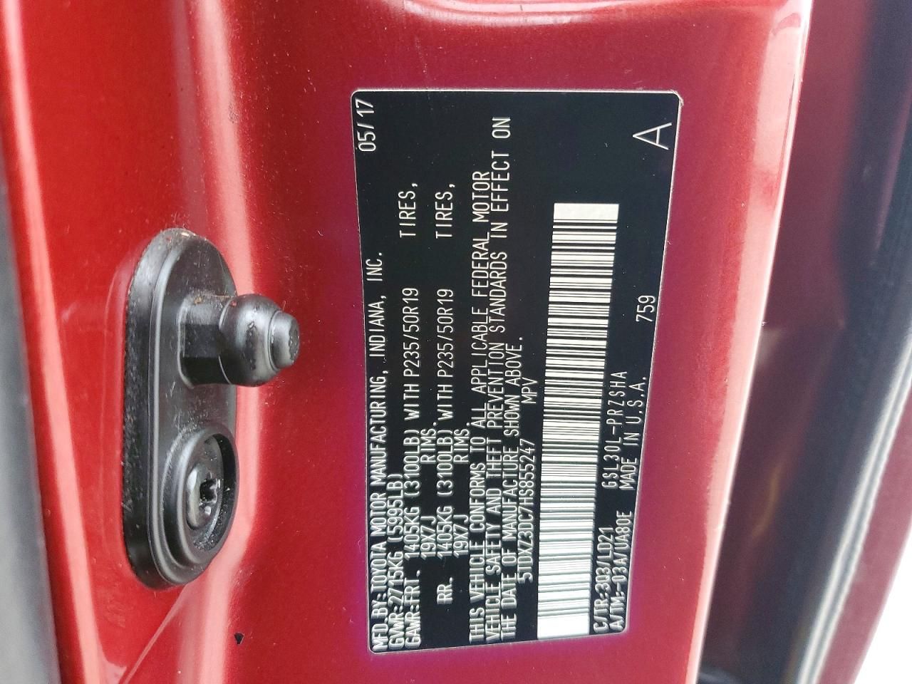 2017 Toyota Sienna se