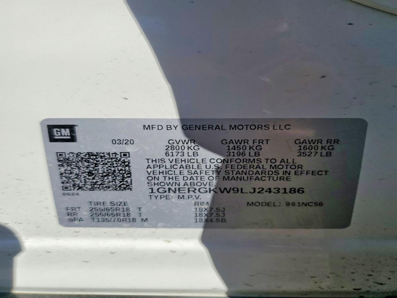 2020 Chevrolet Traverse lt