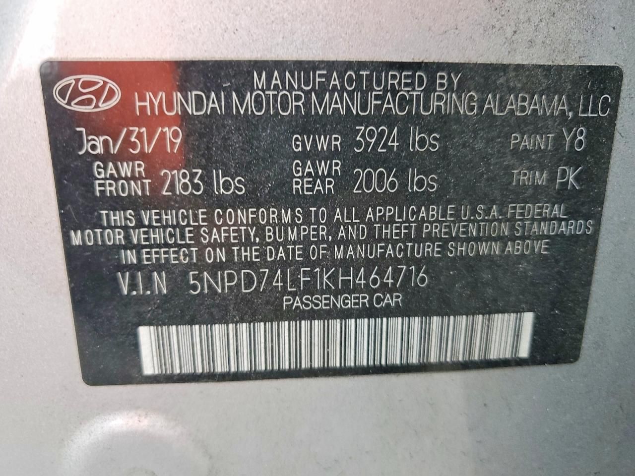 2019 Hyundai Elantra se