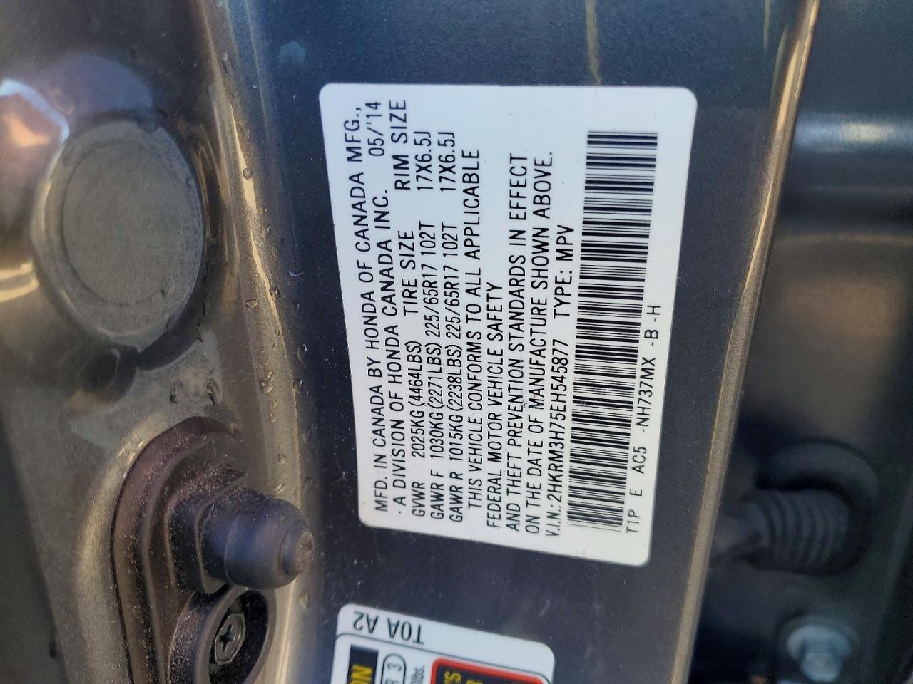 2014 Honda Cr-v exl