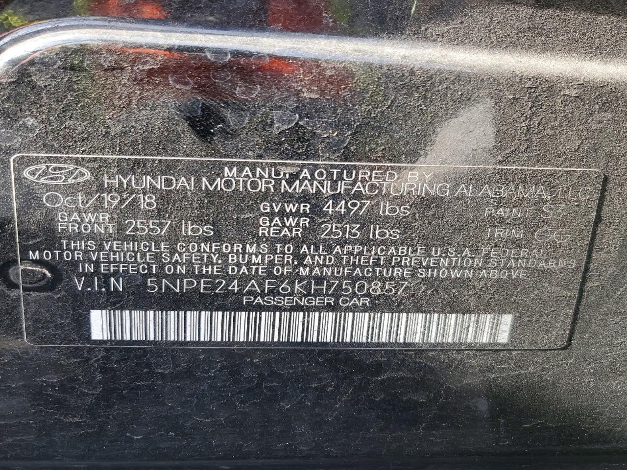 2019 Hyundai Sonata se