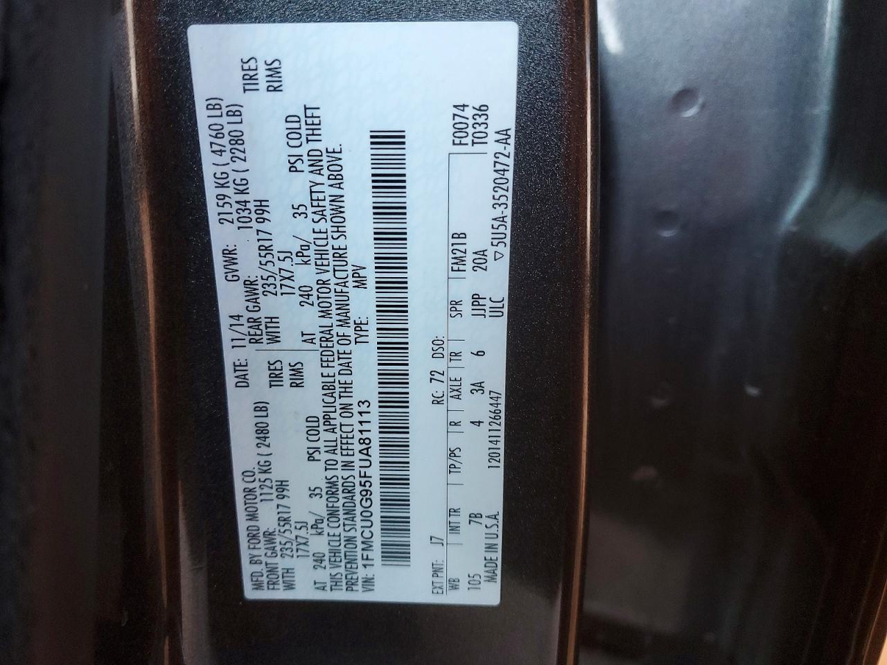 2015 Ford Escape se