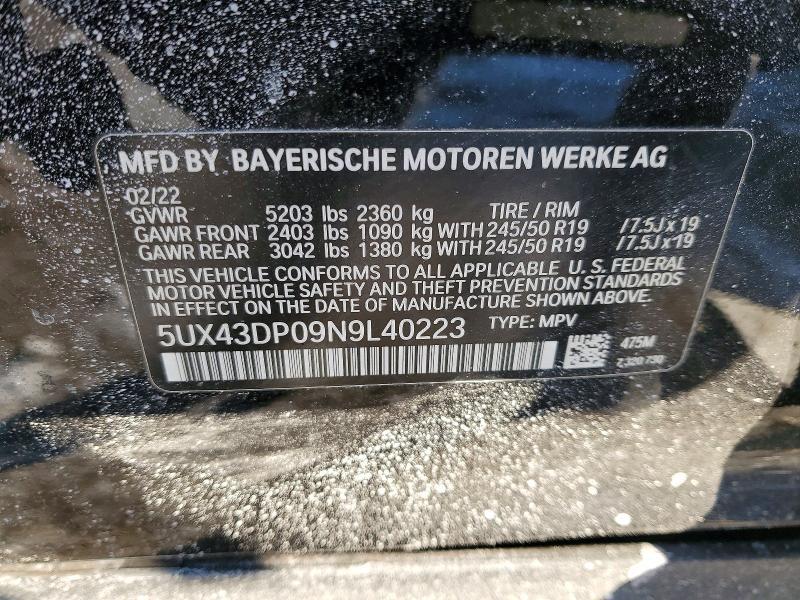 2022 BMW X3 Sdrive30i