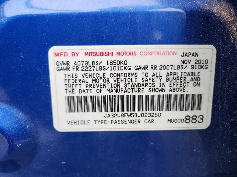 2011 Mitsubishi Lancer gts