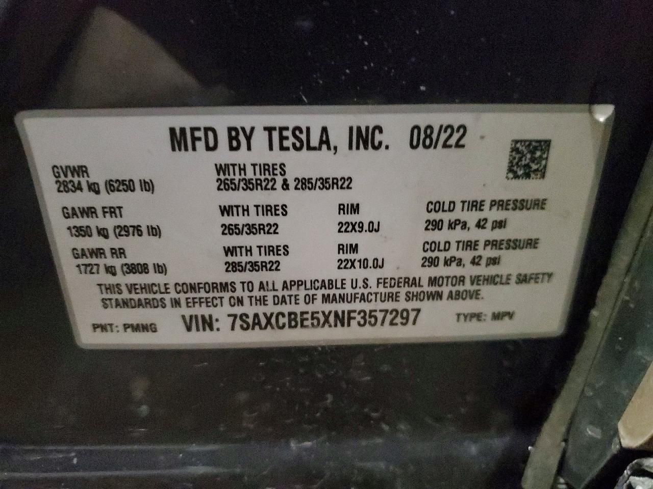 2022 Tesla Model x