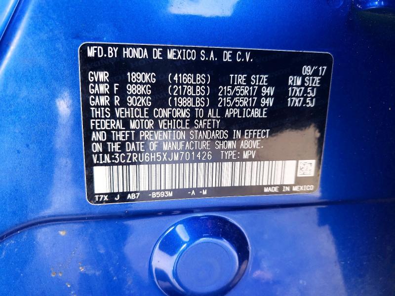 2018 Honda Hr-v ex