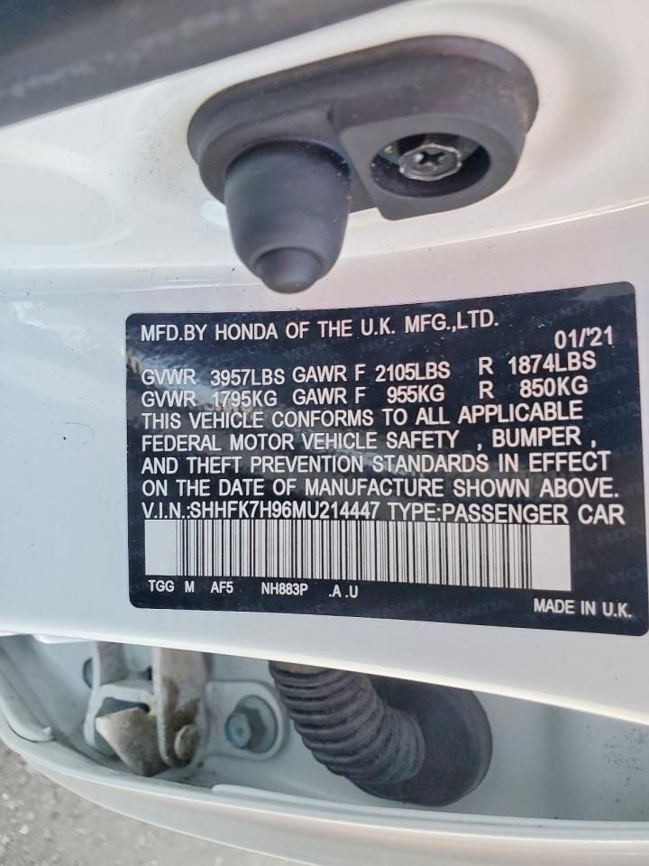 2021 Honda Civic Sport Touring