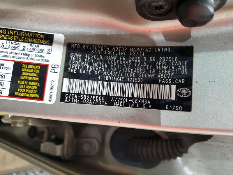 2014 Toyota Camry Hybrid