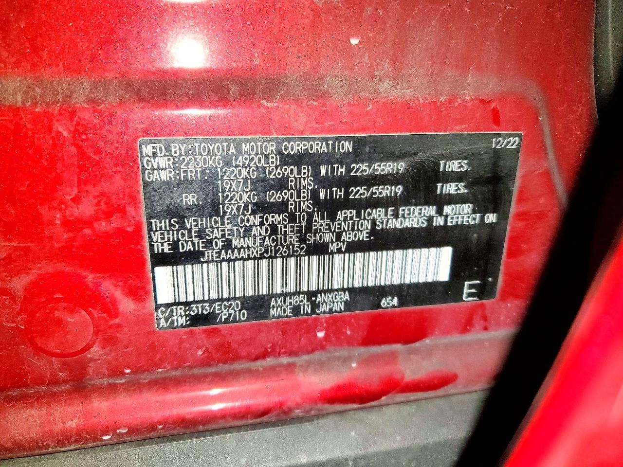 2023 Toyota Venza le