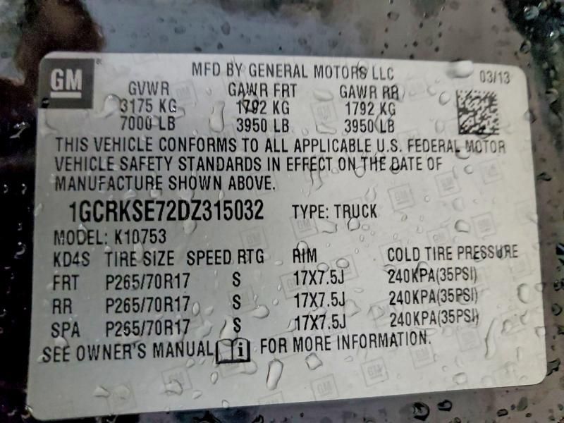 2013 Chevrolet Silverado K1500 lt