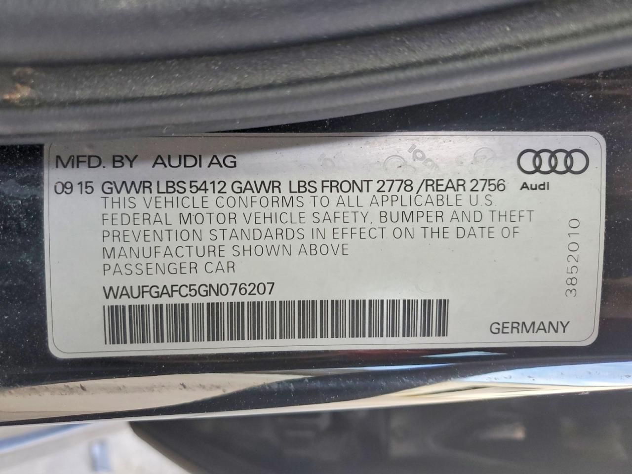 2016 Audi A6 Premium Plus