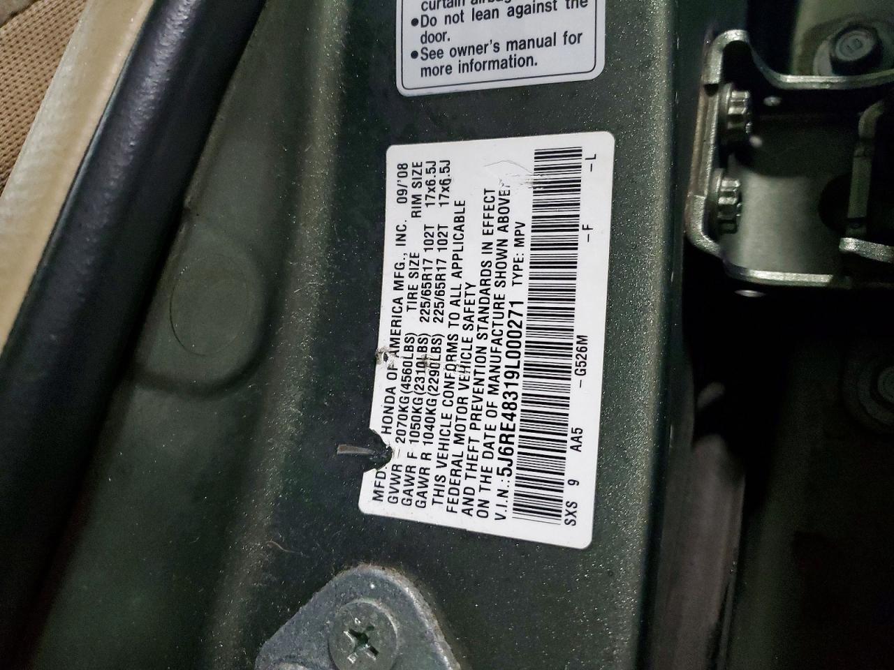 2009 Honda Cr-v lx