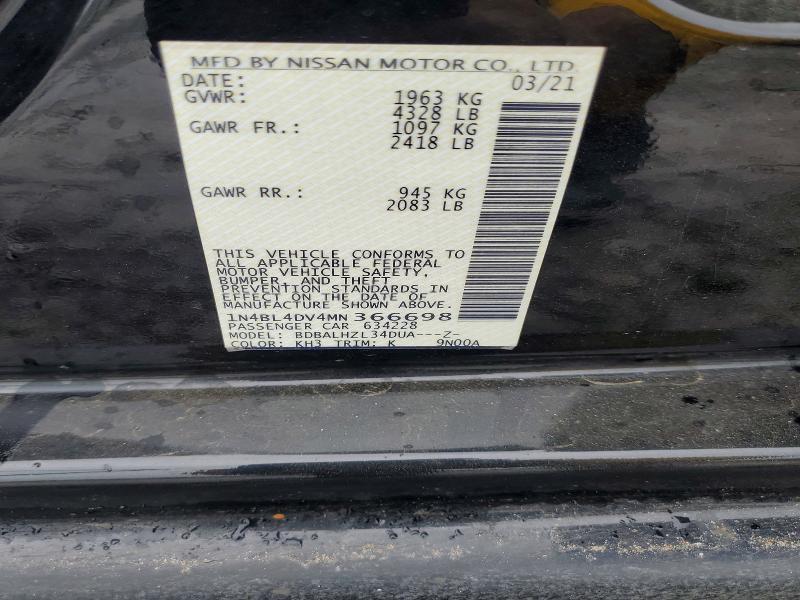 2021 Nissan Altima sv