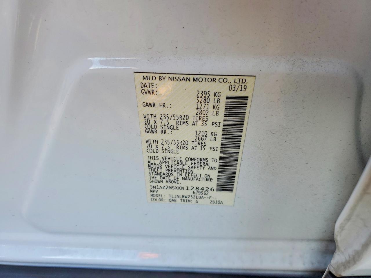 2019 Nissan Murano s