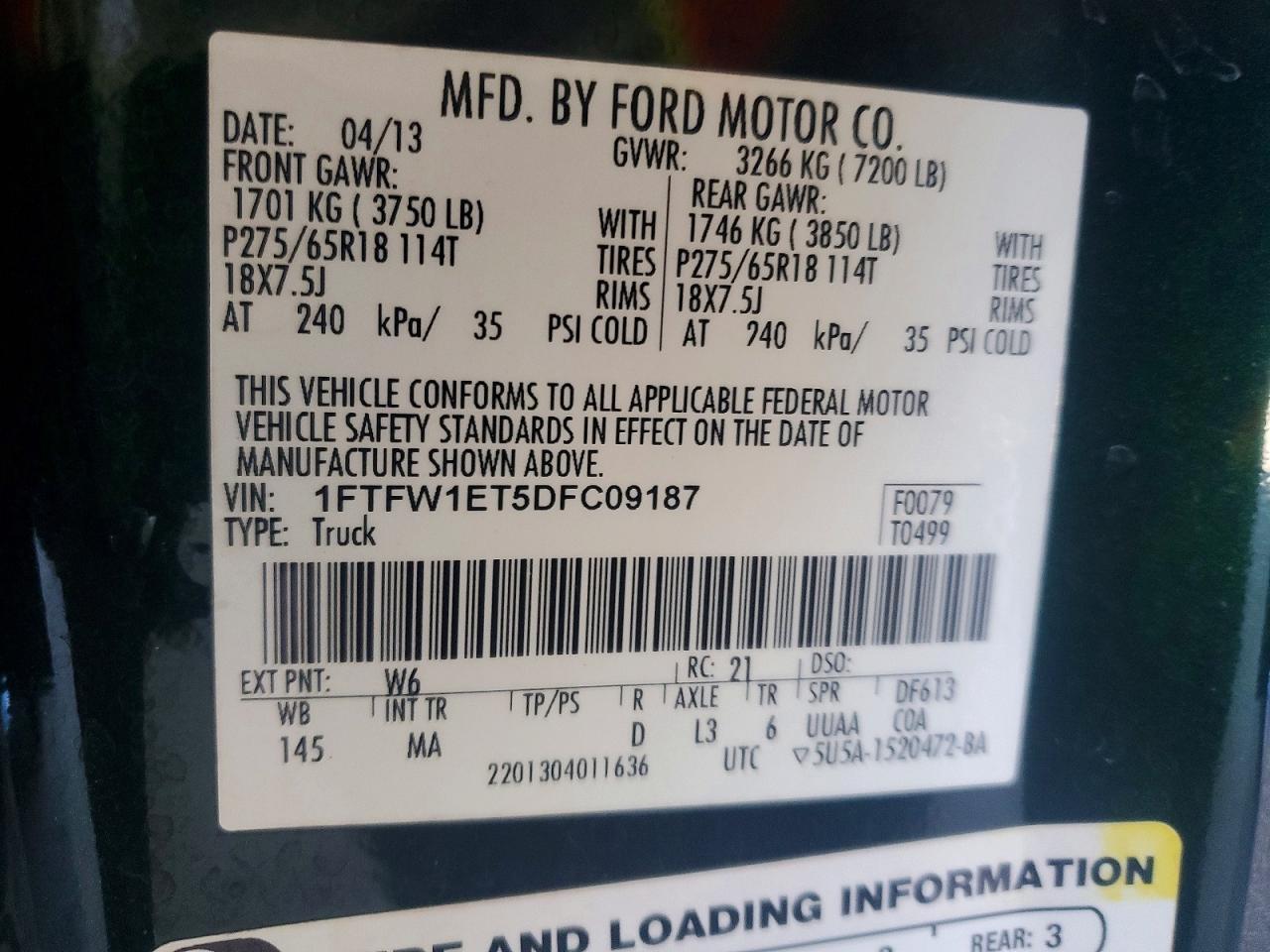 2013 Ford F150 Supercrew