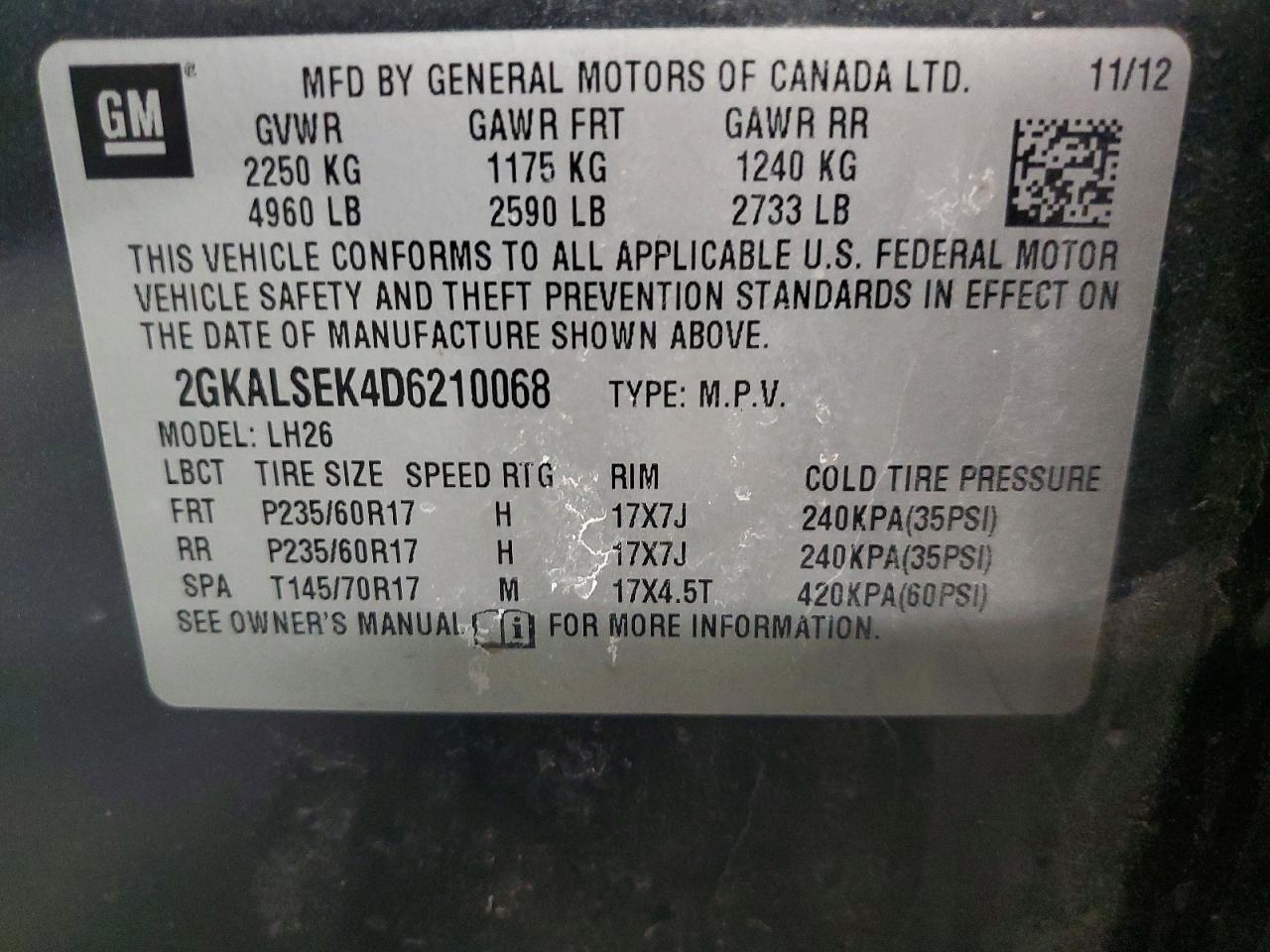 2013 GMC Terrain sle