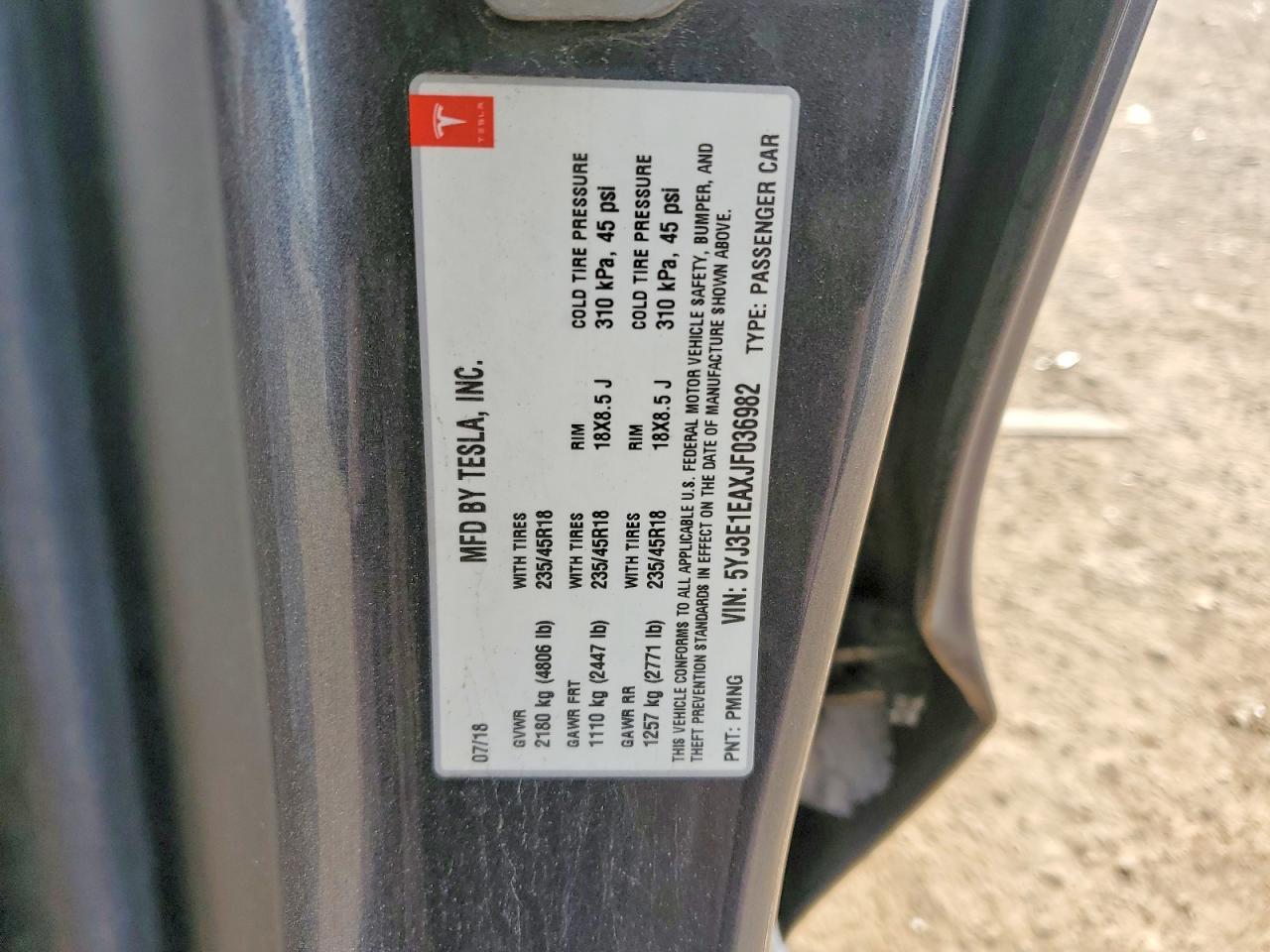 2018 Tesla Model 3