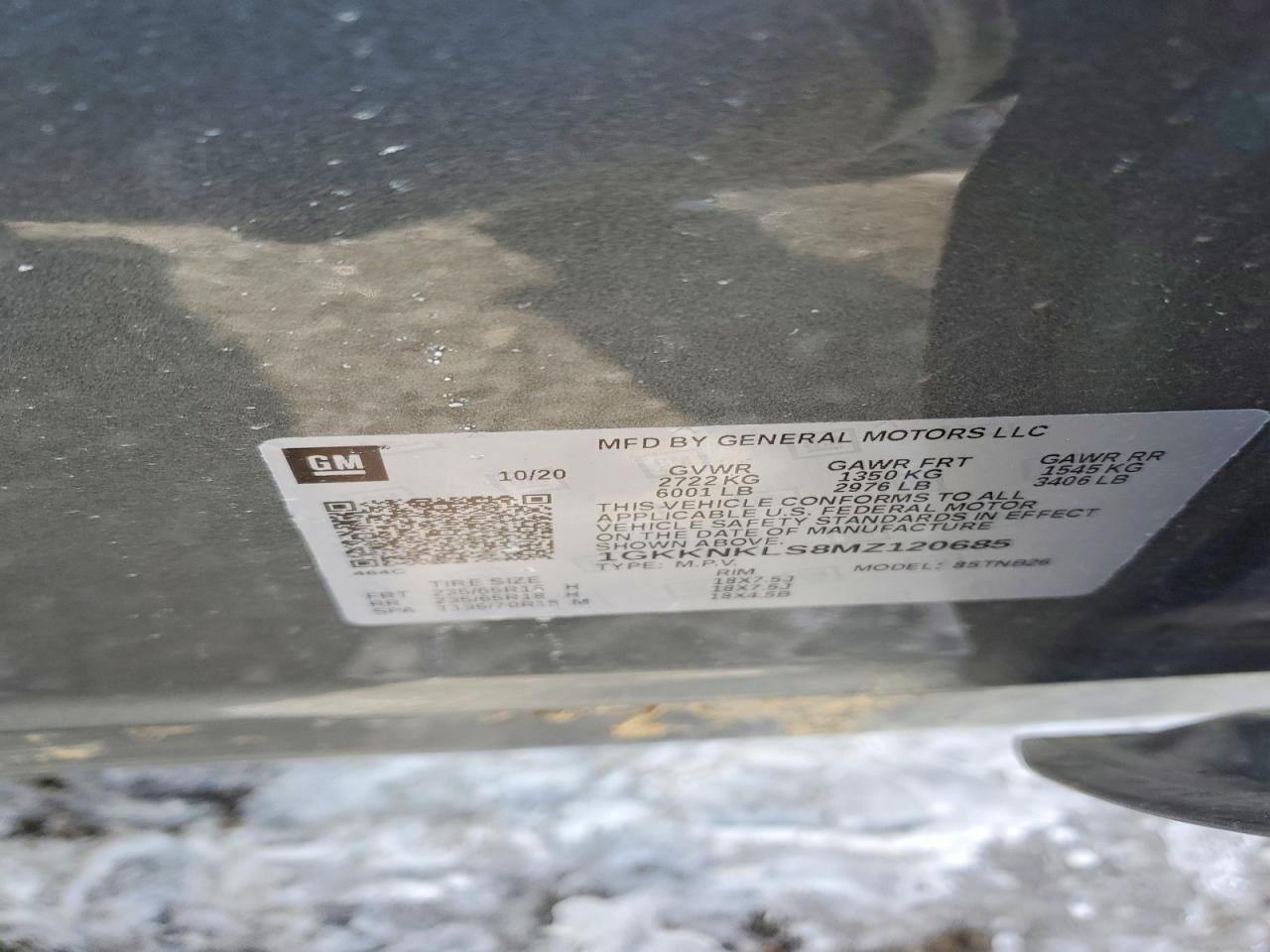 2021 GMC Acadia sle