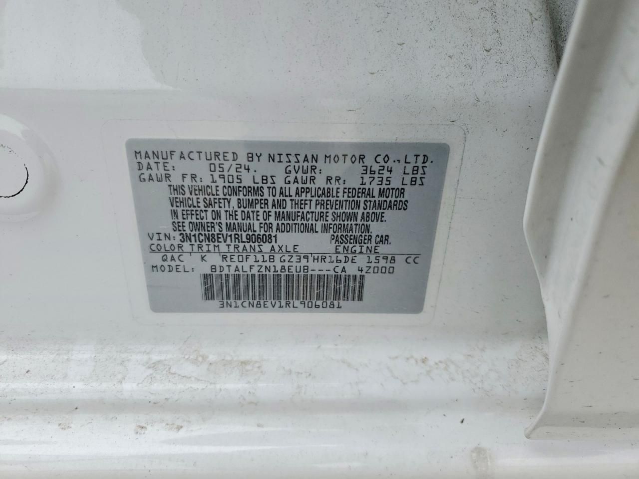 2024 Nissan Versa sv