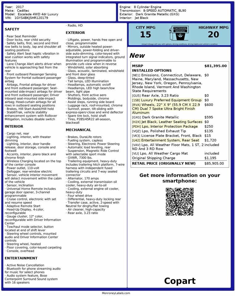 2017 Cadillac Escalade Luxury