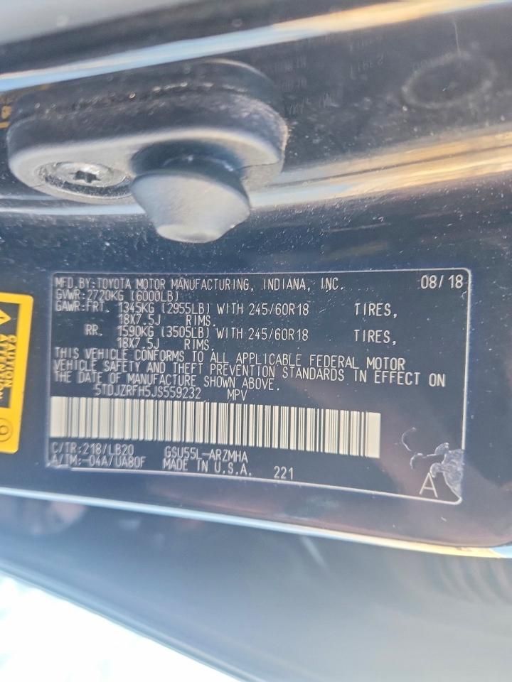 2018 Toyota Highlander se