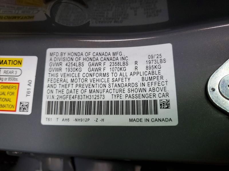 2026 Honda Civic Sport