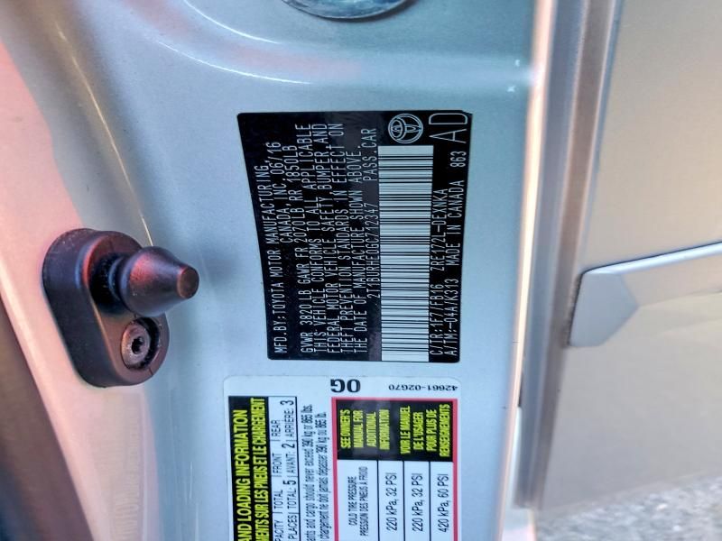 2016 Toyota Corolla l