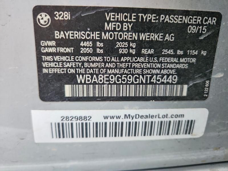 2016 BMW 328 i Sulev