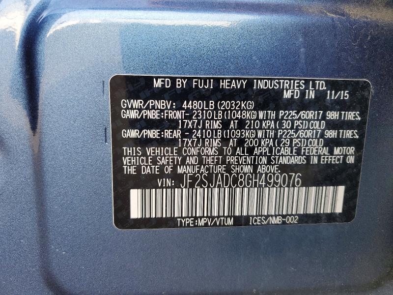 2016 Subaru Forester 2.5i Premium