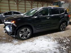 Salvage cars for sale from Copart London, ON: 2019 Hyundai Santa fe Limited