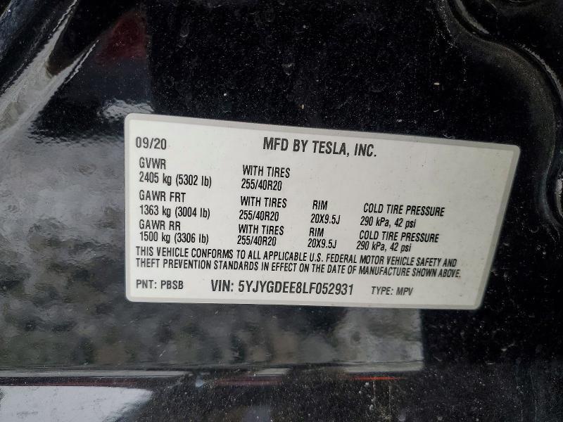 2020 Tesla Model y