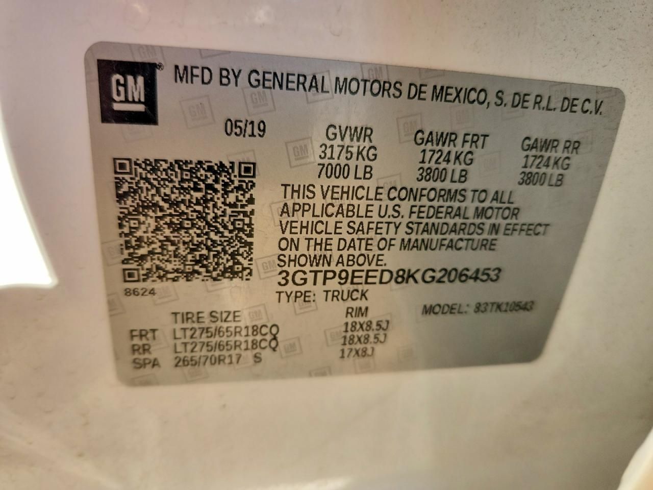 2019 GMC Sierra K1500 AT4