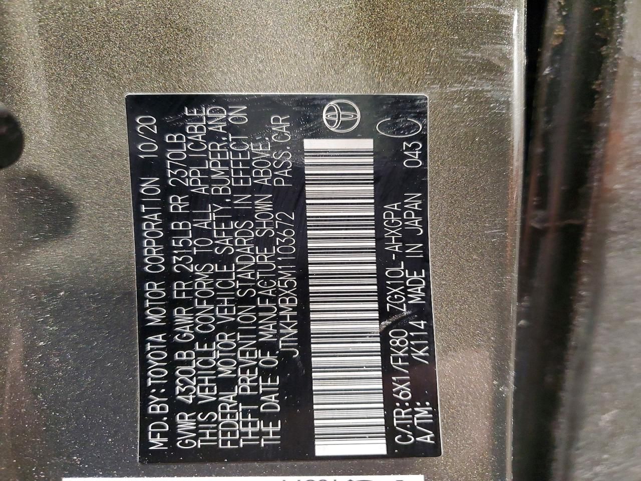 2021 Toyota C-hr xle