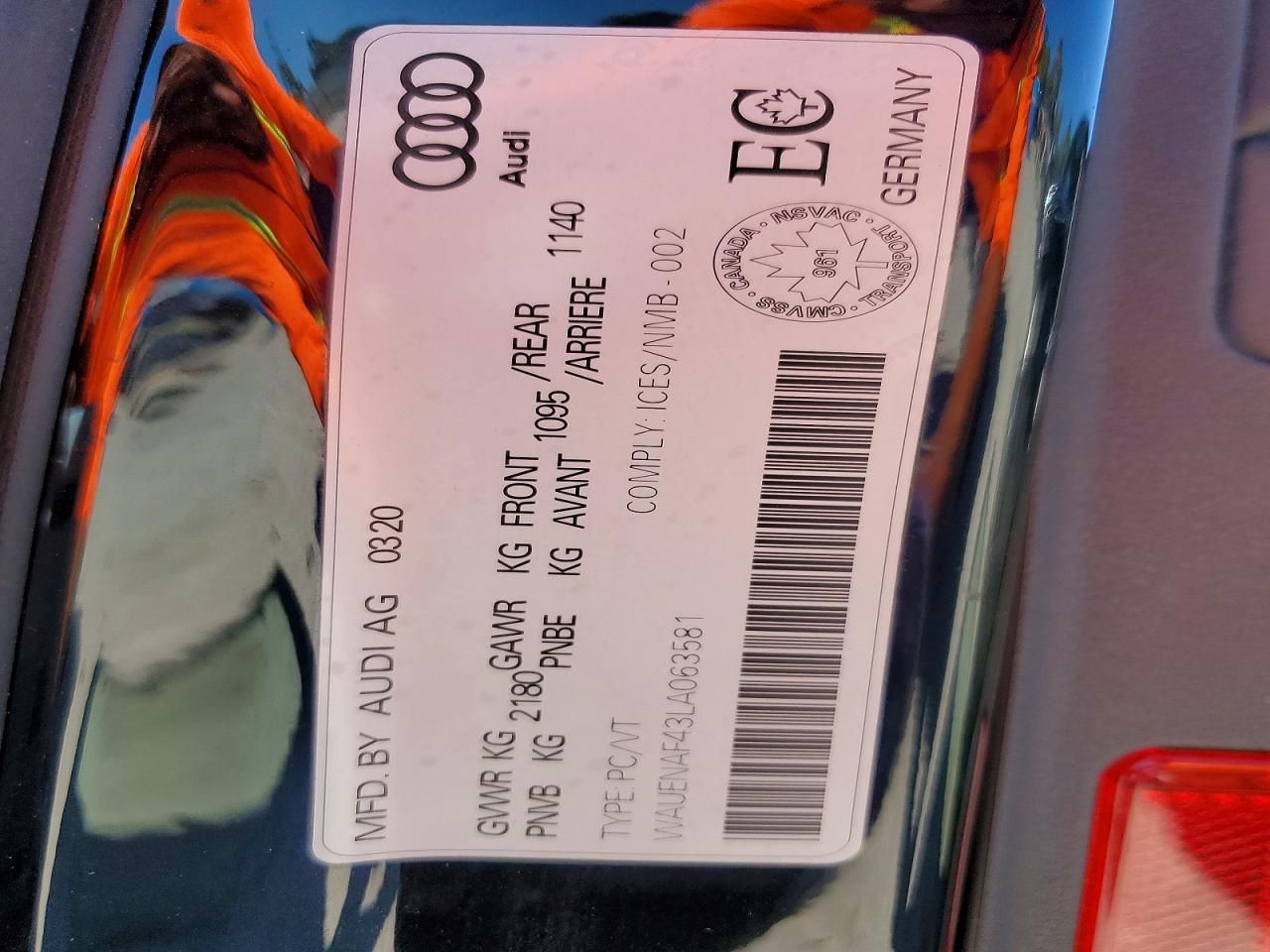 2020 Audi A4 Premium Plus