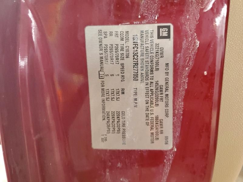 2007 Chevrolet Tahoe C1500