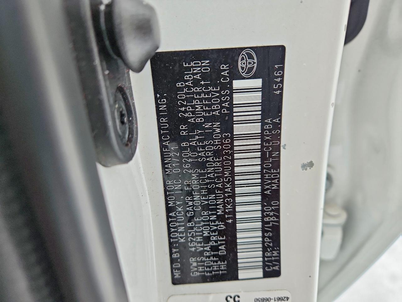 2021 Toyota Camry xse