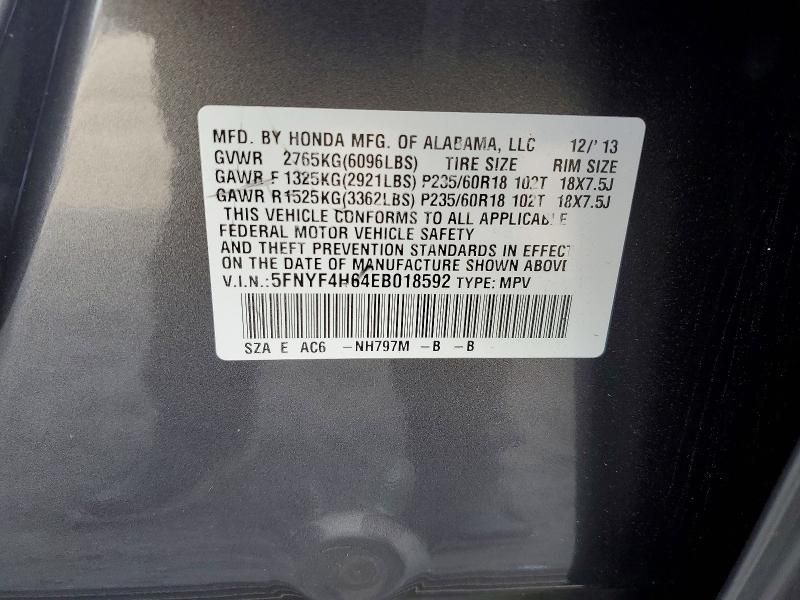 2014 Honda Pilot exl