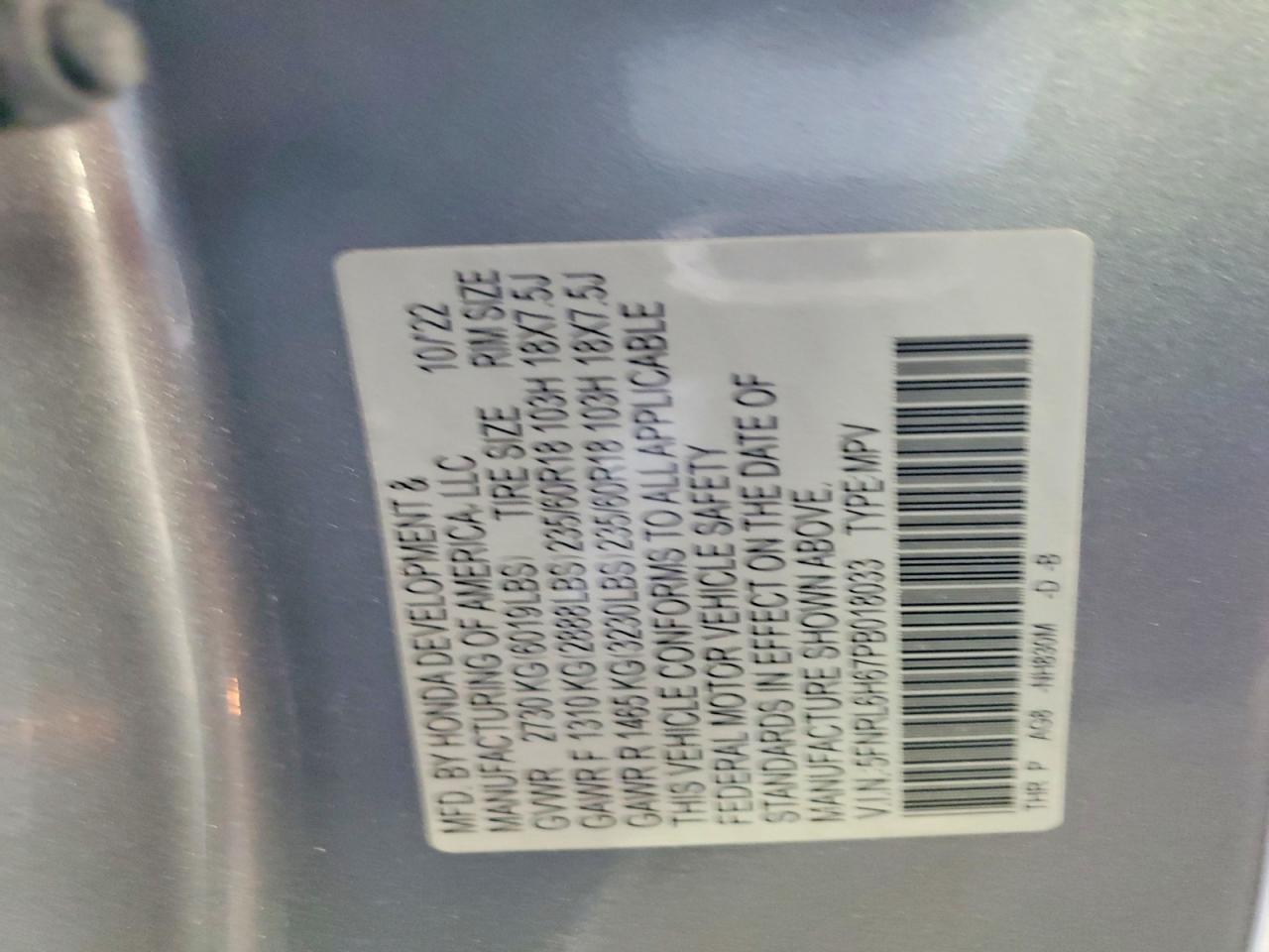 2023 Honda Odyssey exl