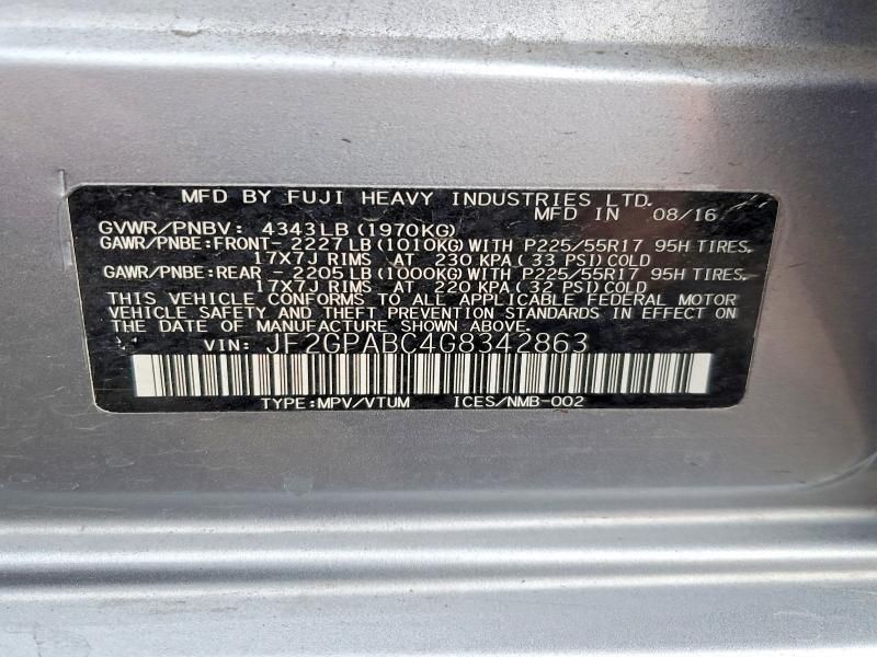 2016 Subaru Crosstrek Premium