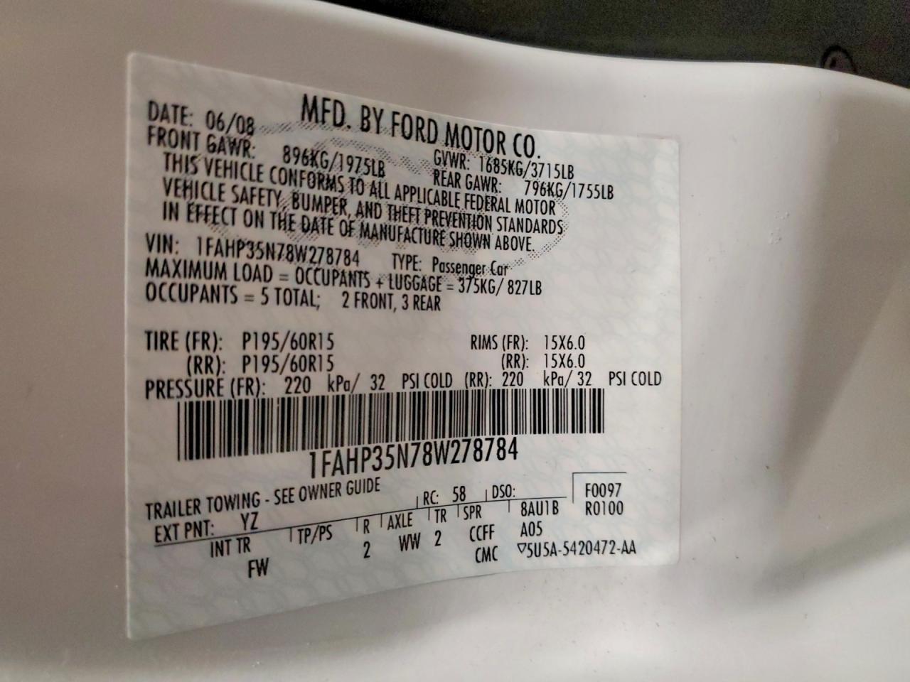 2008 Ford Focus se