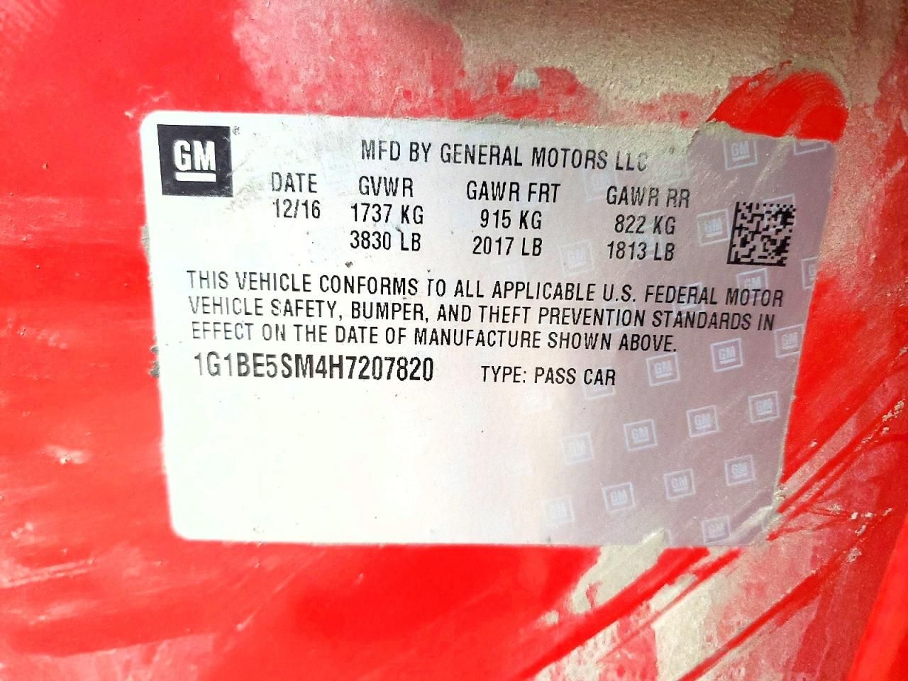 2017 Chevrolet Cruze lt