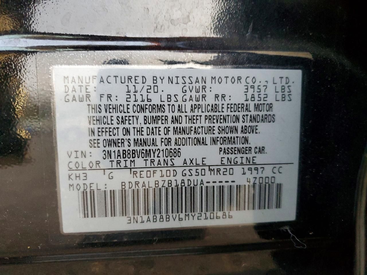 2021 Nissan Sentra s