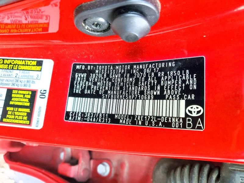 2017 Toyota Corolla l