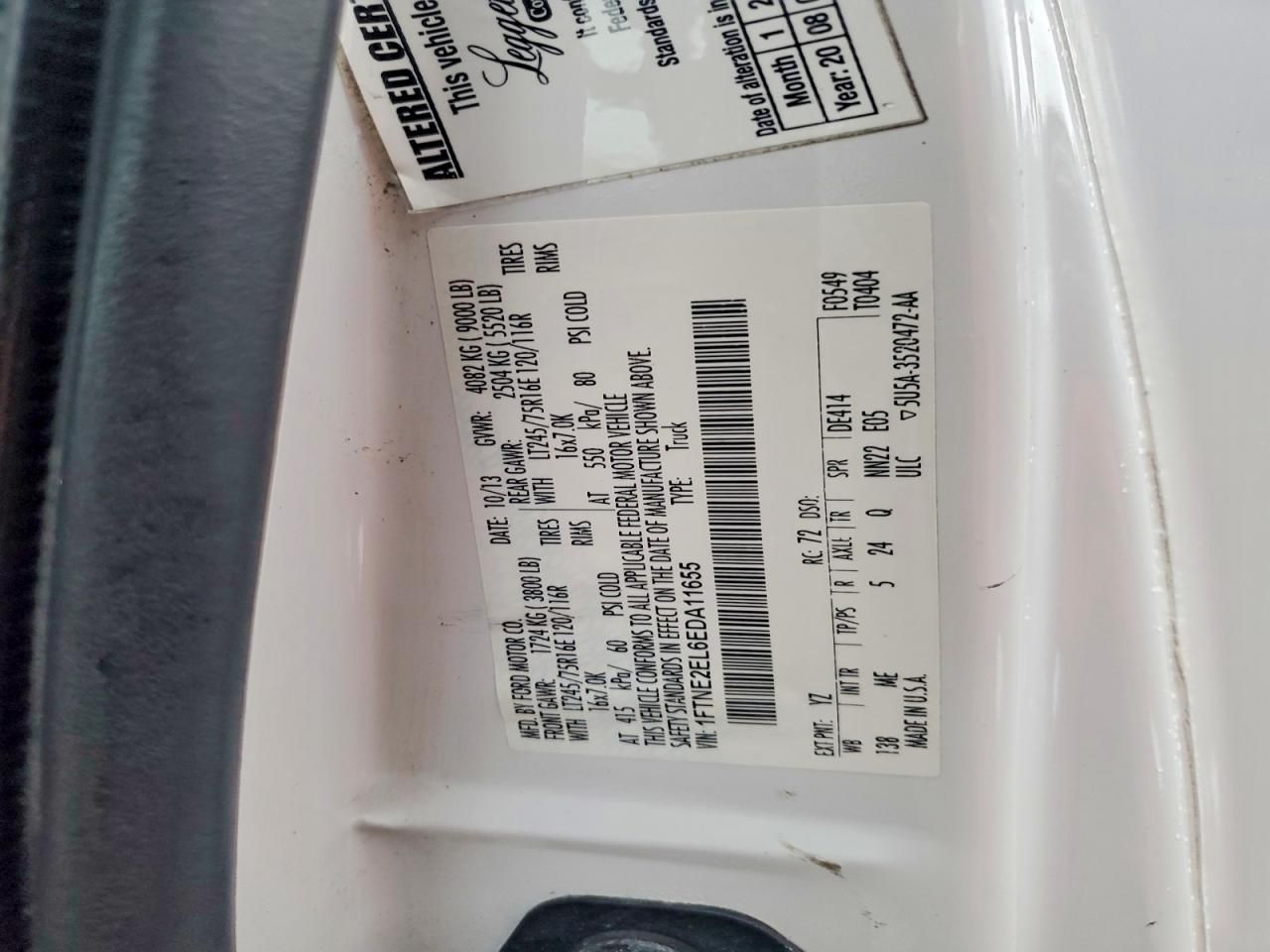 2014 Ford Econoline E250 van