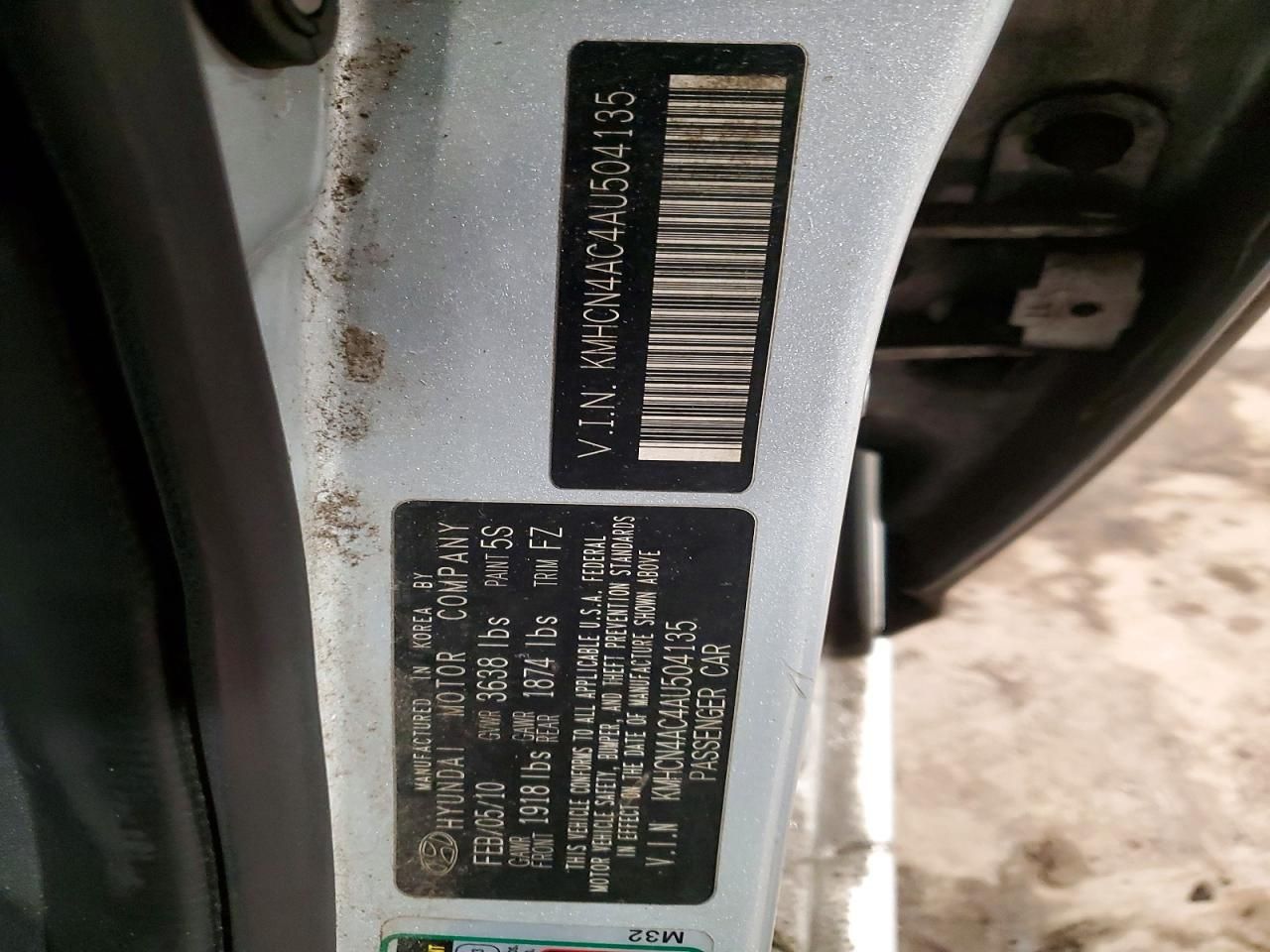 2010 Hyundai Accent gls